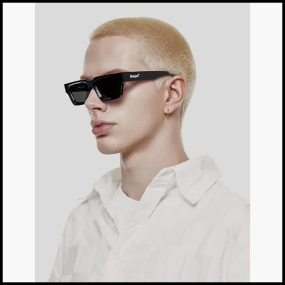 Acetate Frame Sunglasses with UV Protection Nylon Lens Retro Unisex